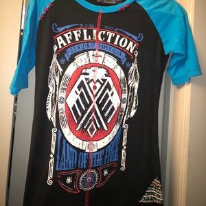 Affliction Genuine American Baseball Tee- Size M